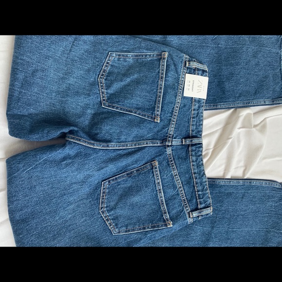 Zara straight leg blue jeans - Picture 5 of 7